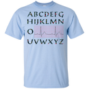 PQRST Alphabet Funny Nurse T-shirt CustomCat