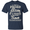 Proud mom of a Freaking awesome son funny t-shirts CustomCat