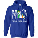Proud To Be Irish Skeleton Wear Irish Flag Dabbing Funny Gifts Patrick's Day T-Shirt CustomCat