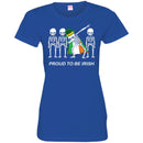 Proud To Be Irish Skeleton Wear Irish Flag Dabbing Funny Gifts Patrick's Day T-Shirt CustomCat
