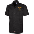 Proudly Served US Army E-2 Private Second Class E2 PV2 Embroidered Short Sleeve Workshirt CustomCat