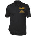 Proudly Served US Army E-8 First Sergeant E8 1SG Embroidered Three-Button Polo Shirt CustomCat