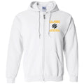 Proudly Served US Army O-5 Lieutenant Colonel O5 LTC Embroidered Zip Up Hooded Sweatshirt CustomCat