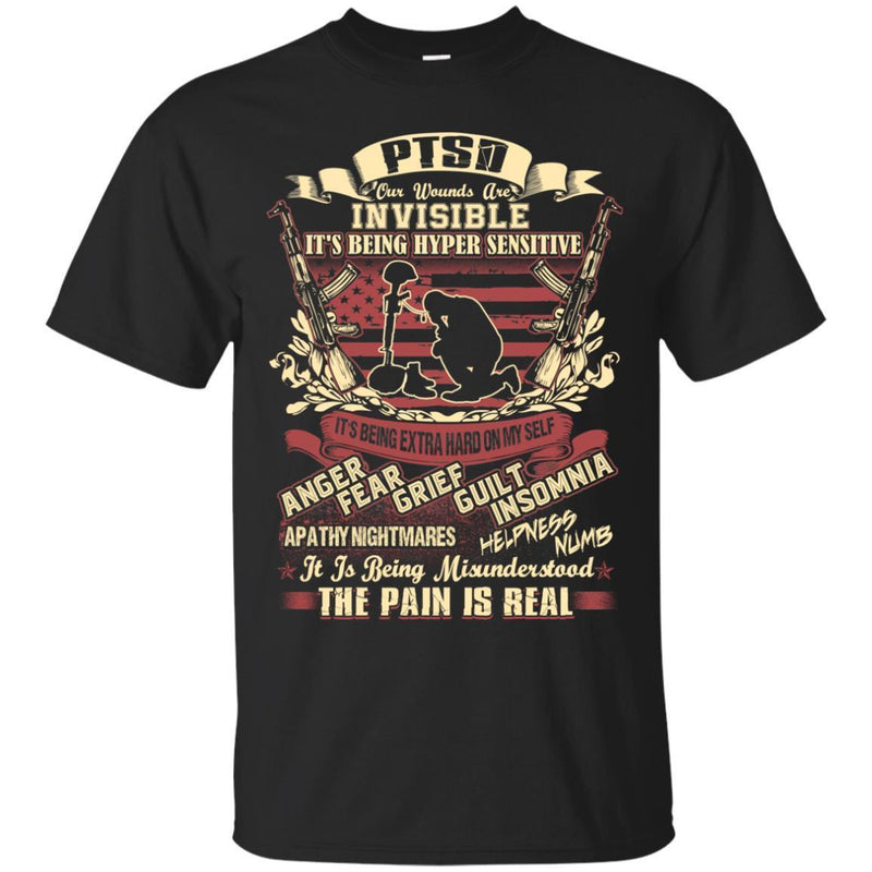 PTSD Veterans T-shirts & Hoodie for Veteran's Day CustomCat