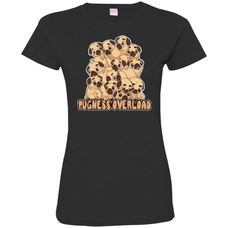 Pugness Overload Funny Gift Lover Pug Dog Tee Shirt CustomCat