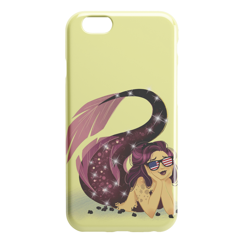 Purple Mermaid In Beach Mermaid iPhone Case teelaunch