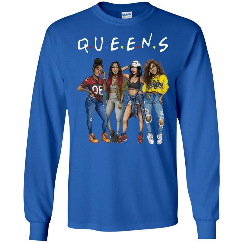 QUEEN T-shirts for Melanin Poppin Girls CustomCat