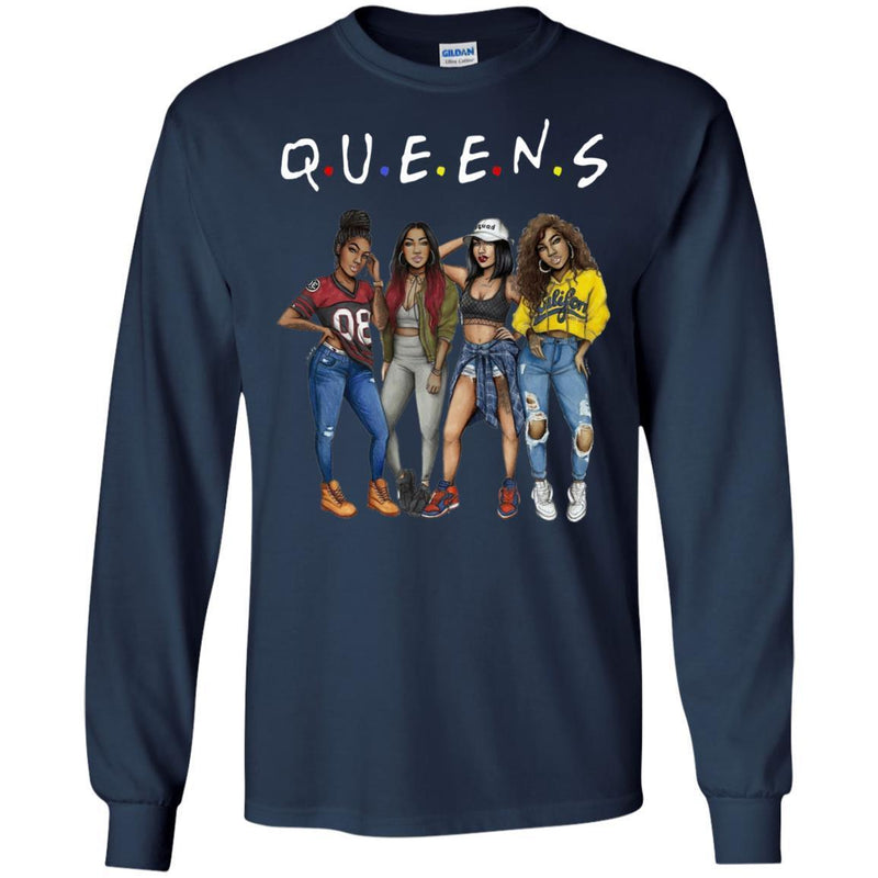 QUEEN T-shirts for Melanin Poppin Girls CustomCat