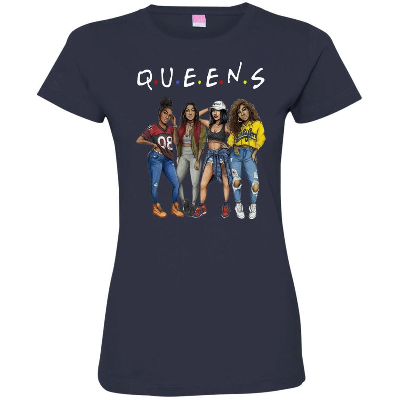 QUEEN T-shirts for Melanin Poppin Girls CustomCat