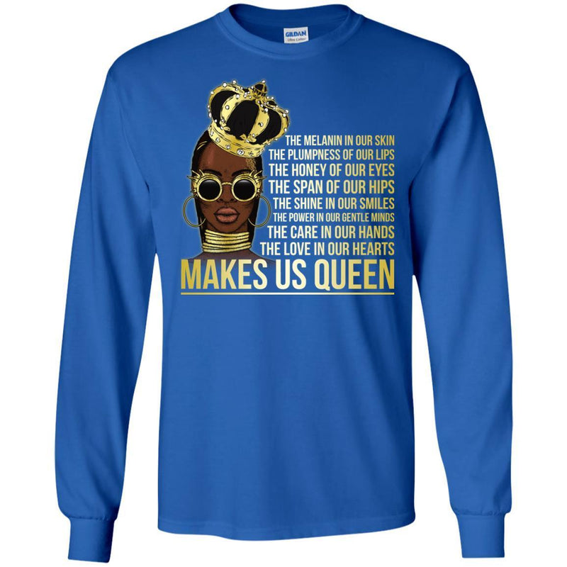 Queens T-shirt For Melanin Girls CustomCat