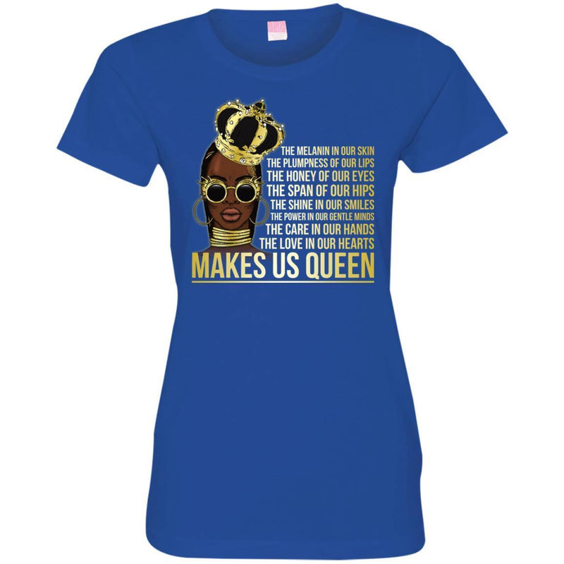 Queens T-shirt For Melanin Girls CustomCat