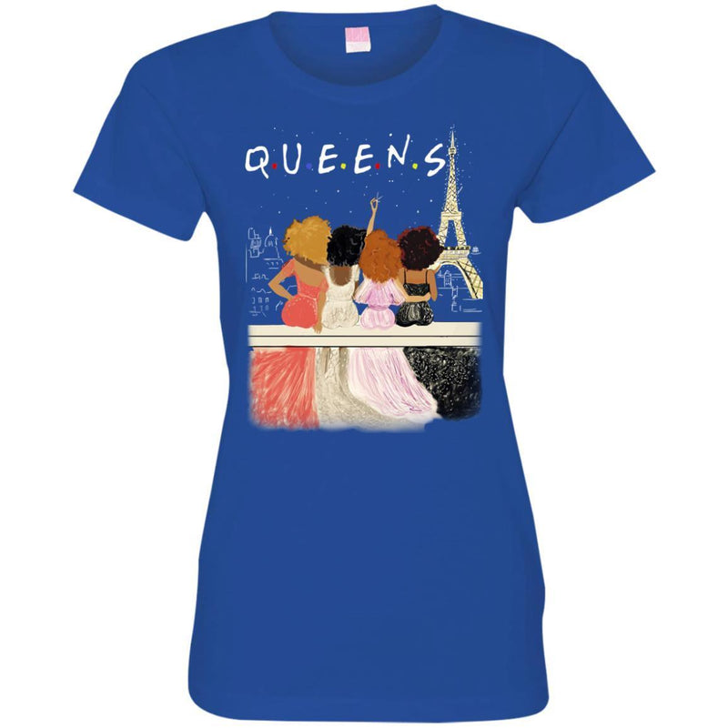 QUEENS T-shirt for Queens Melanin Girls CustomCat