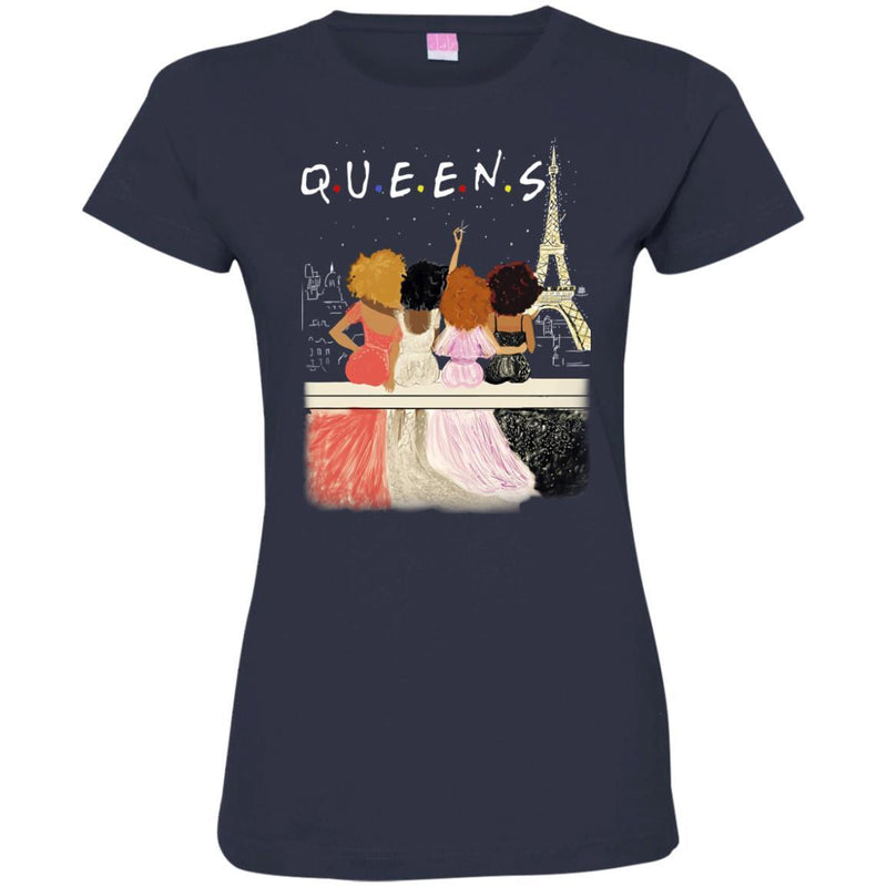 QUEENS T-shirt for Queens Melanin Girls CustomCat