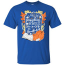 Reader T-Shirt I Fall For Pumpkins Bonfires S'mores And Books Halloween Funny Gift Teacher Shirts CustomCat