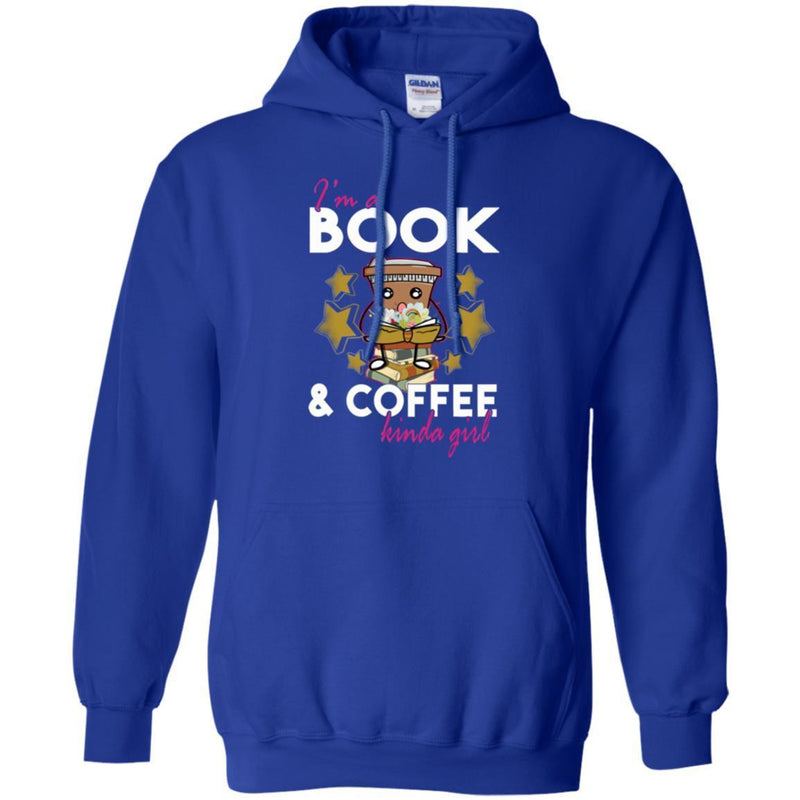 Reader T-Shirt I'm A Book And Coffee Kinda Girl Funny Gift Book Lovers Shirts CustomCat