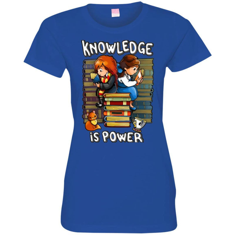 Reader T-Shirt Knowledge Is Power Book Cat Coffee Funny Gift Book Lovers Shirts CustomCat