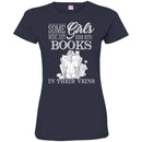 Reader T-Shirt Some Girls Were Just Born With Books In Their Veins Funny Gift Book Lovers Shirts CustomCat