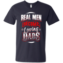Real Men Become Loveing Dads Funny T-shirt for Father's Day CustomCat
