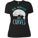 Real Mermaids Have Curves T-shirt CustomCat