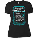 Reasons To Be A Mermaid T-shirt CustomCat