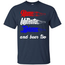Red White Blue And Beer Too T-shirts CustomCat