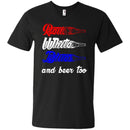 Red White Blue And Beer Too T-shirts CustomCat