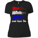 Red White Blue And Beer Too T-shirts CustomCat