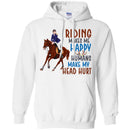 Riding Make My Happy Humans head hurt CustomCat