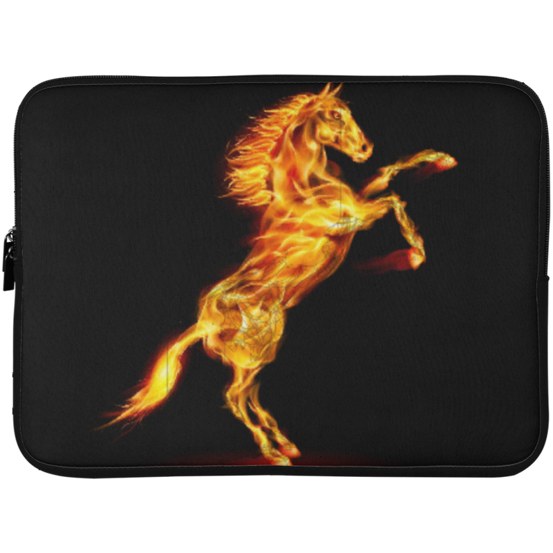 Running Horse Fire Laptop Cover CustomCat