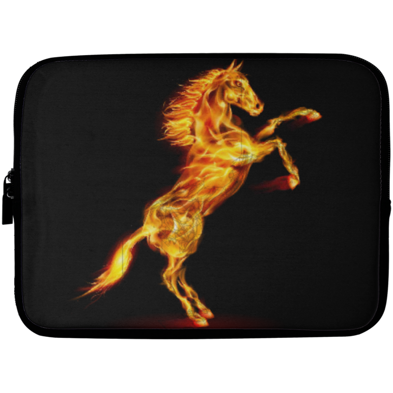 Running Horse Fire Laptop Cover CustomCat