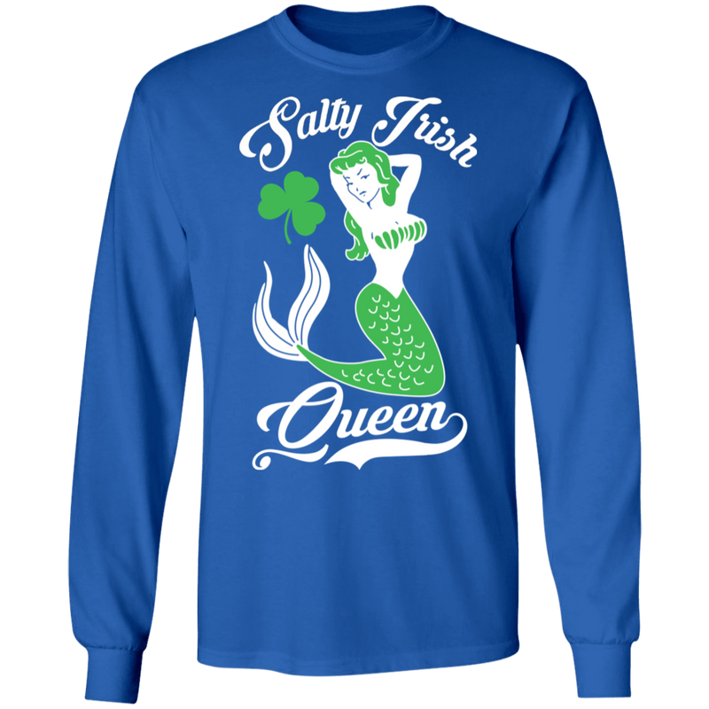 Salty Irish Mermaid Queen Funny Mermaid T-shirt CustomCat