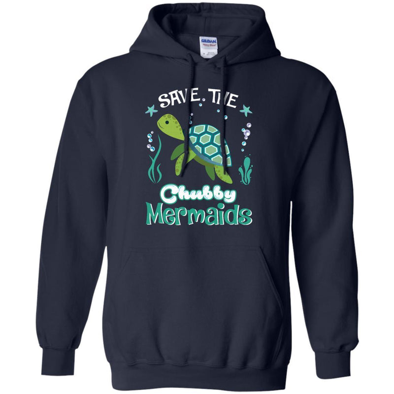 Save the Chubby Mermaid Turtle T-shirt & Hoodie CustomCat