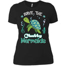 Save the Chubby Mermaid Turtle T-shirt & Hoodie CustomCat