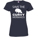 Save The Curvy Mermaids Manatee T Shirts CustomCat