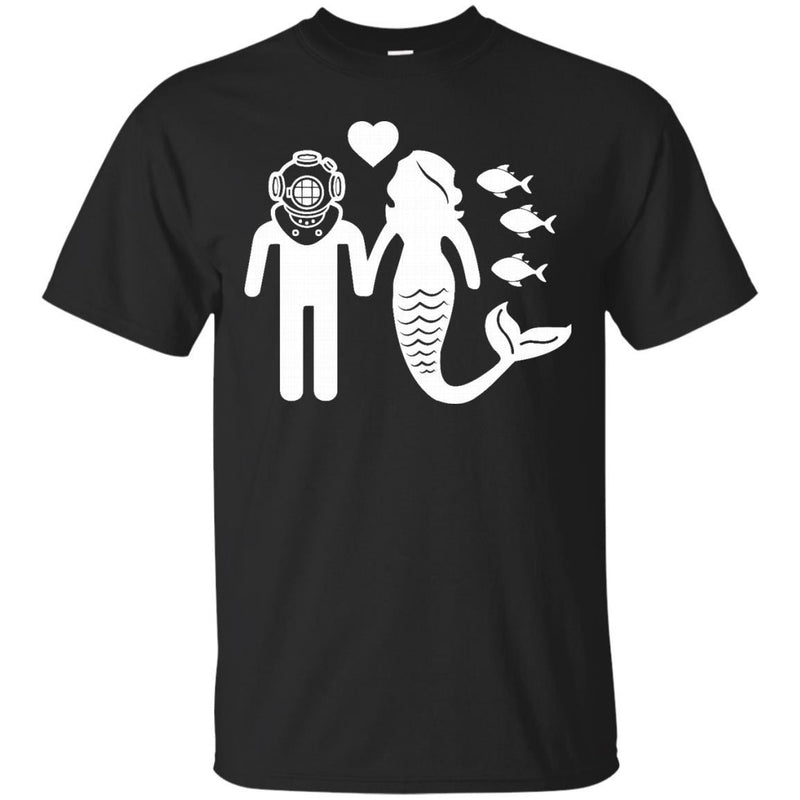 Scuba Mermaid t-shirt CustomCat