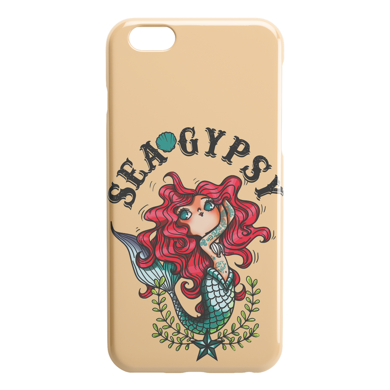 Seagypsy Mermaid With Tattoos Funny Mermaid iPhone Case teelaunch