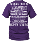 Semper Fidelis We Never Leave A Man Behind We Take Care Of Our Own Brother To The End T Shirts GearLaunch