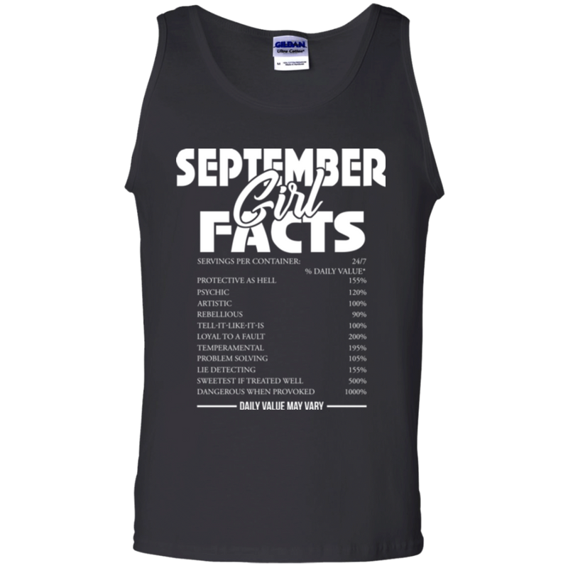 September girl facts funny T-shirts CustomCat