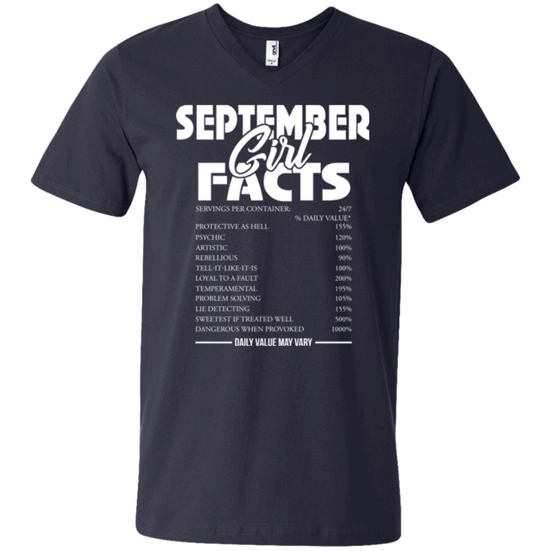 September girl facts funny T-shirts CustomCat