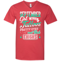 September girl with tattoos pretty eyes and thick things T-shirts CustomCat