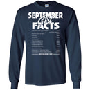 September Girls T-Shirt Funny September Facts Girl Sayings Funny Sarcasm Birthday Girls Shirts CustomCat