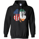 Shamrocks American Ireland Flag Funny Gifts Patrick's Day Irish T-Shirt CustomCat