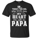She calls me Papa t-shirt CustomCat