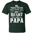 She calls me Papa t-shirt CustomCat