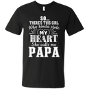 She calls me Papa t-shirt CustomCat