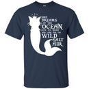 She Dreams Of The Ocean Late At Night And Long For The Wild Salt Funny PurrMaid Cat Mermaid T Shirt CustomCat