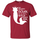 She Dreams Of The Ocean Late At Night And Long For The Wild Salt Funny PurrMaid Cat Mermaid T Shirt CustomCat