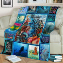 She Dreams Of The Ocean Late At Night And Longs For The Wild Salt Air Mermaid Fleece Blanket interestprint