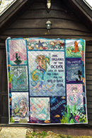 She Dreams Of The Ocean Late At Night And Longs Mermaid Quilt interestprint