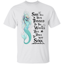 She Has Been Tossed By The Waves Mermaid T-Shirt CustomCat